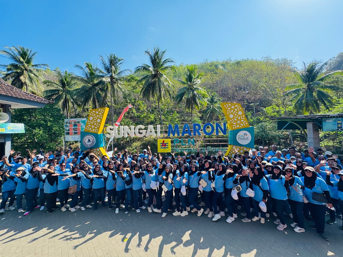 Salah satu foto rombongan yang pernah ke sungai maron